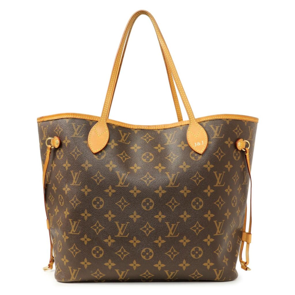 Louis Vuitton monogram tote bag with leather straps