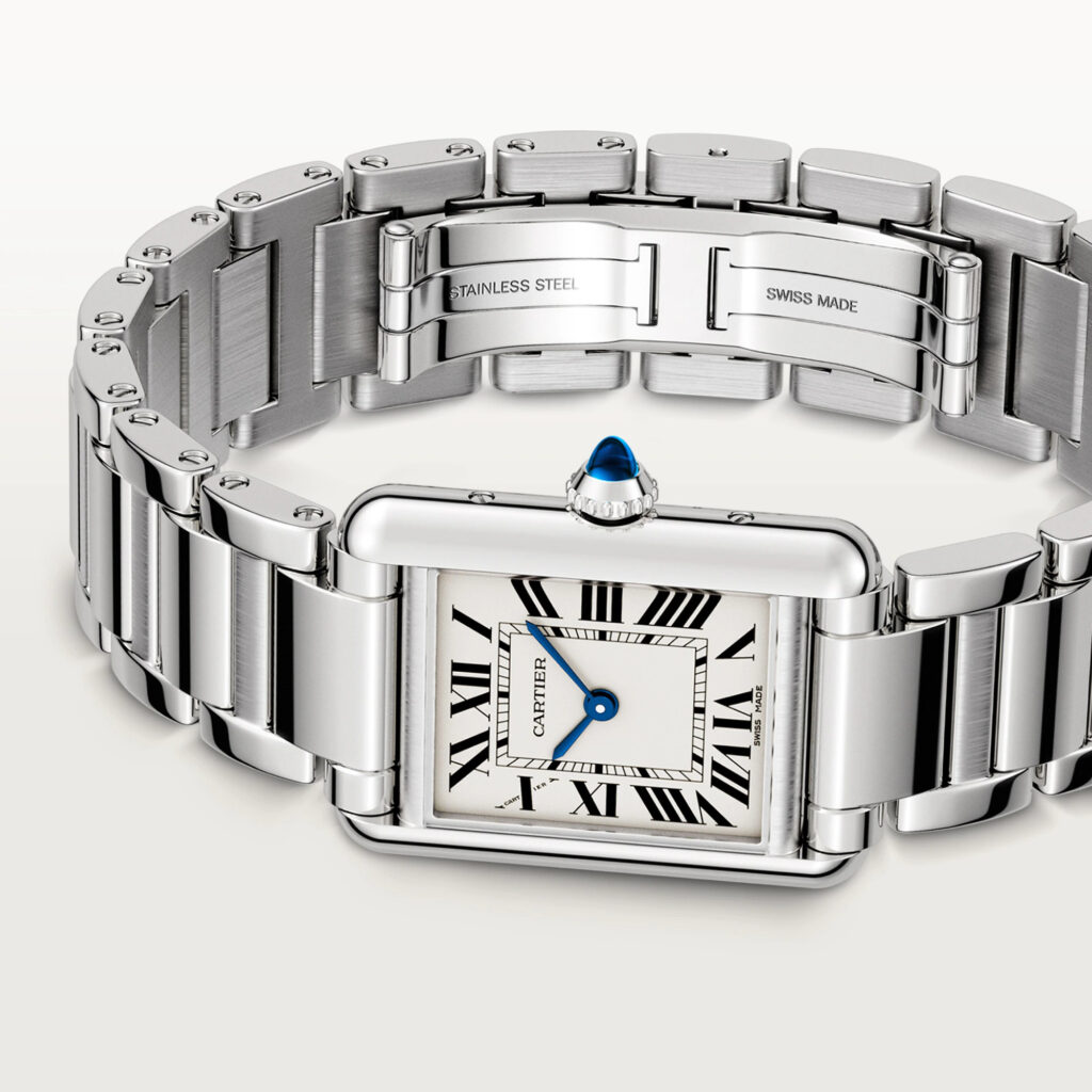 Stainless steel Cartier watch bracelet and clasp