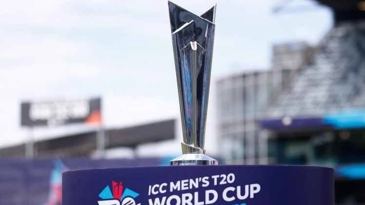 ICC Men's T20 World Cup trophy.